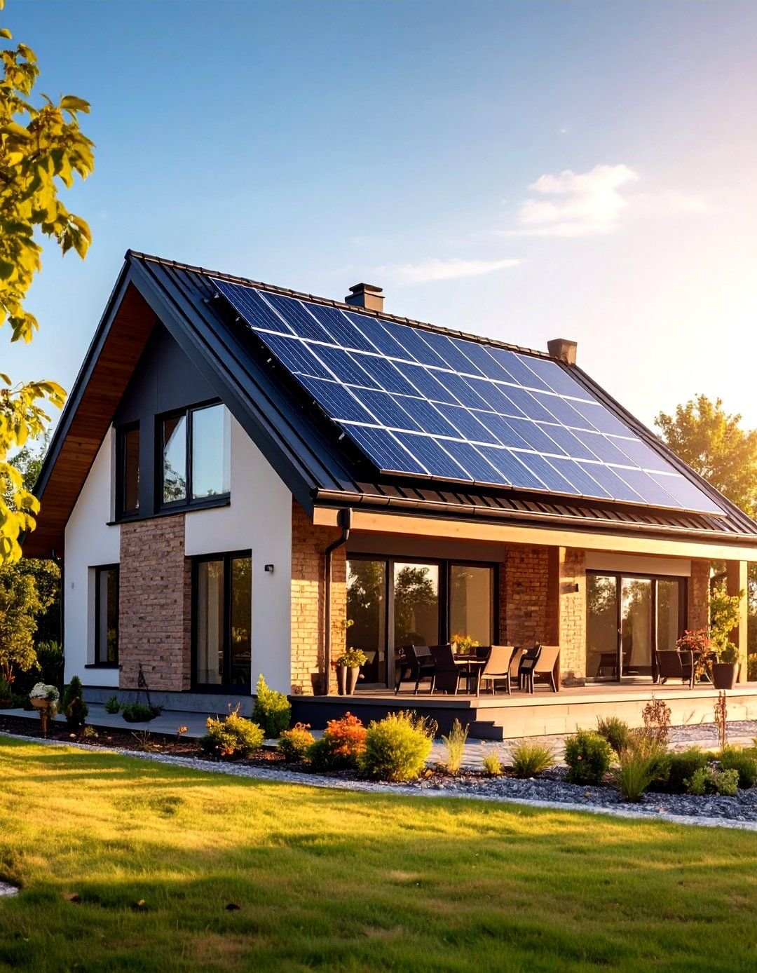 Çatı üstü şebekeye bağlı on-grid GES panelleri